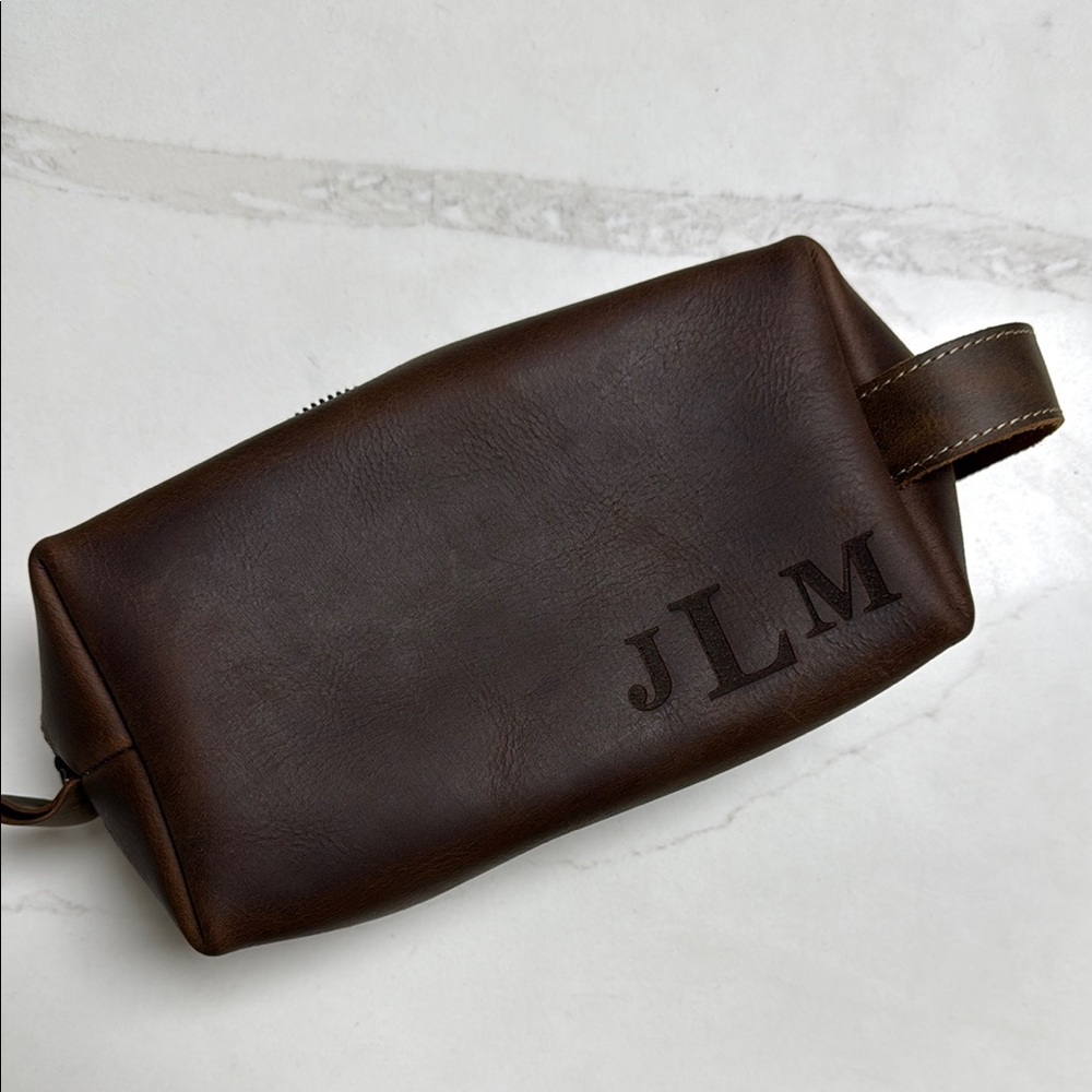 Genuine Leather Toiletry Bag